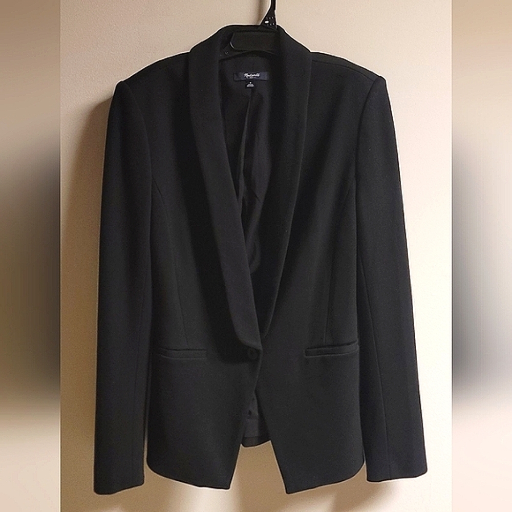 Madewell Duskfall black womens blazer